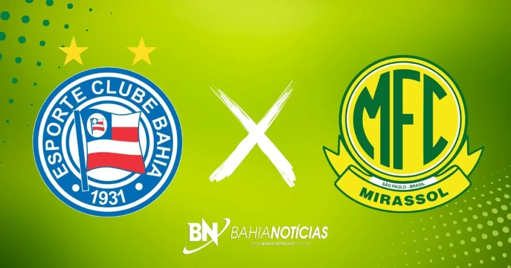 Bahia x Mirassol: onde assistir, horário e prováveis escalações de duelo pelo Brasileirão