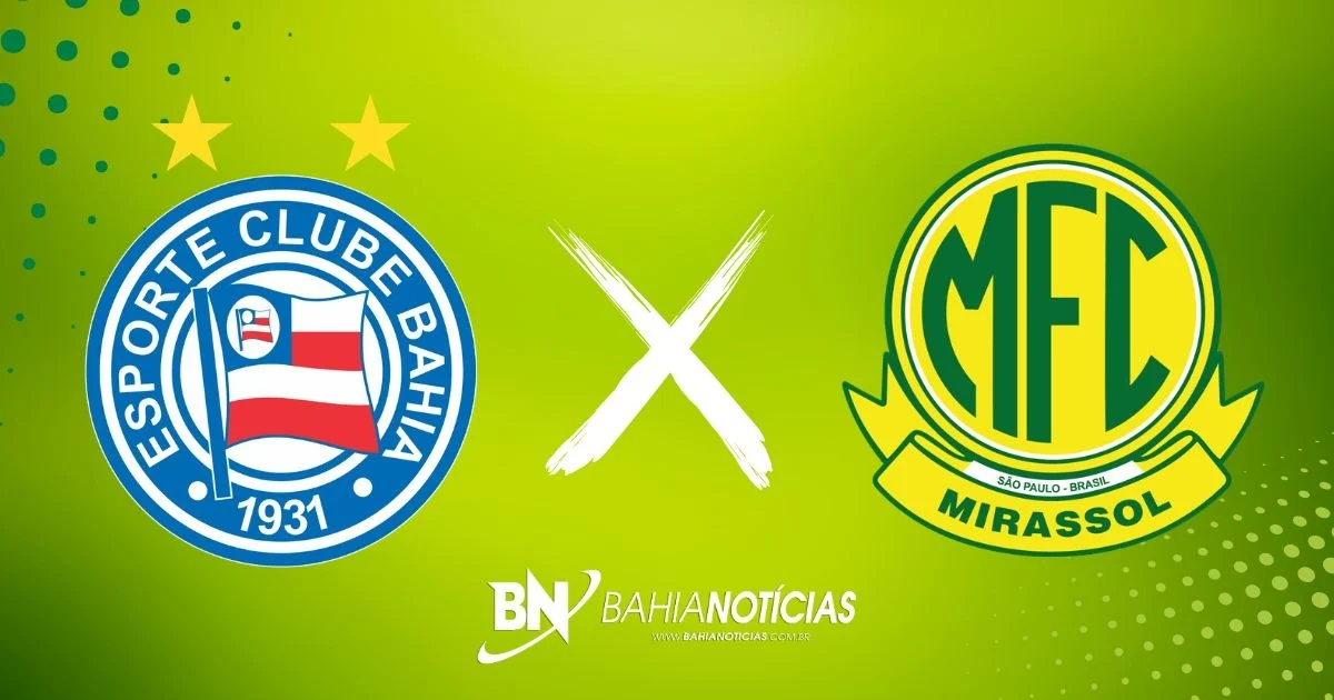 Bahia x Mirassol: onde assistir, horário e prováveis escalações de duelo pelo Brasileirão