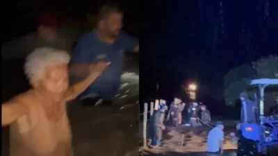Cinco resgatados de ambulância arrastada por enxurrada na Bahia
