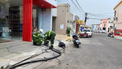 Coelba remove cabos irregulares em operação contra “gatonet” na Bahia