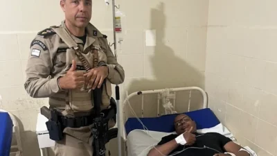 Major da PMBA salva sargento após ataque de abelhas no Rio São Francisco